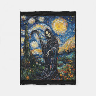 Manta Polar Grim Reaper Skeleton - Van Gogh Style - Starry Nig