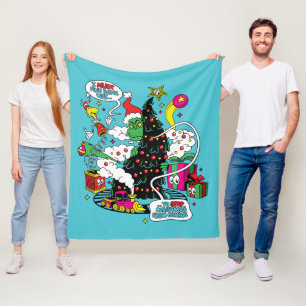 Manta Polar Grinch Colorful Navidades Graphic