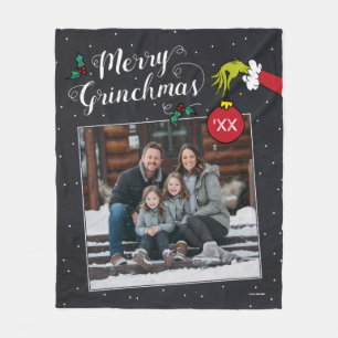 Manta Polar Grinch Feliz Grinchmas Foto de Familia Navidad Fle