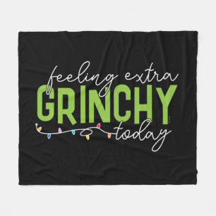Manta Polar Grinch Me siento extra gruñón hoy