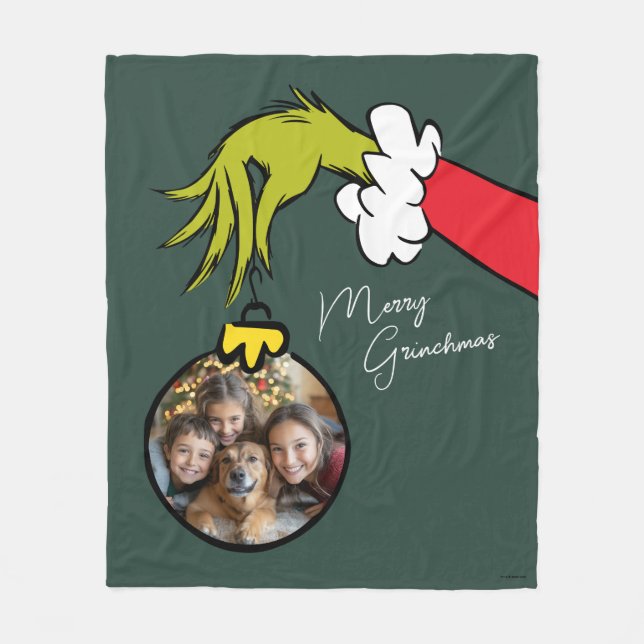 Manta Polar Grinch Merry Grinchmas Family Photo Christmas Flee (Anverso)