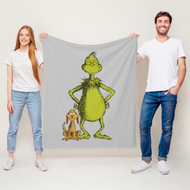 Manta Polar Grinch | Postura de Max y Grinch (In situ)