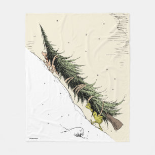 Manta Polar Grinch y Max devuelven el árbol de Navidad