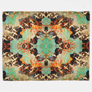 MANTA POLAR GRIPE VOLANDO CON FLORES DE PRIMAVERA