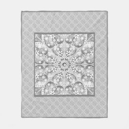 Manta Polar Gris de encaje cerámico