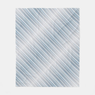 Manta Polar Gris de rayas estilizadas