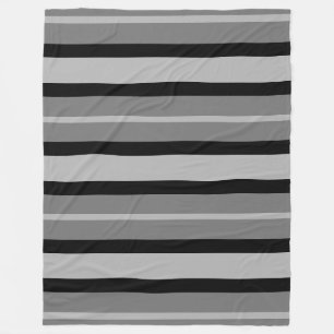 Manta Polar Gris Greyscale contemporáneo moderno del negro de