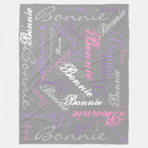 Manta Polar Gris, rosa, orquídea, lavendar, colección de nom