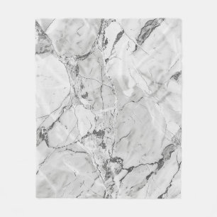 Manta Polar Gris "Slate Whisper Stream" Textura de mármol palm