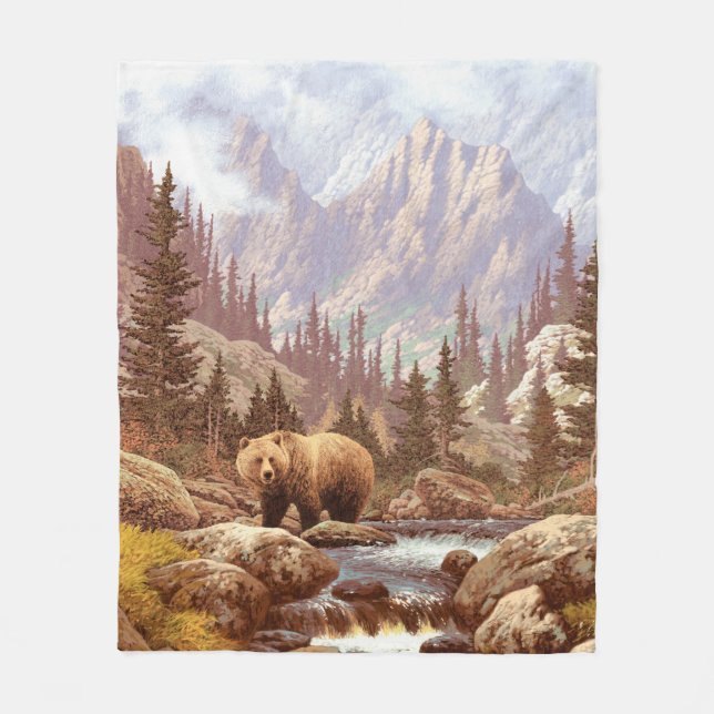Manta Polar Grizzly Bear in the Rocky Mountains / AF-006bear,g (Anverso)
