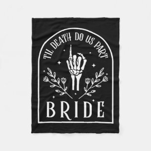 Manta Polar Groom Skeleton Boda de compromiso de Halloween gót