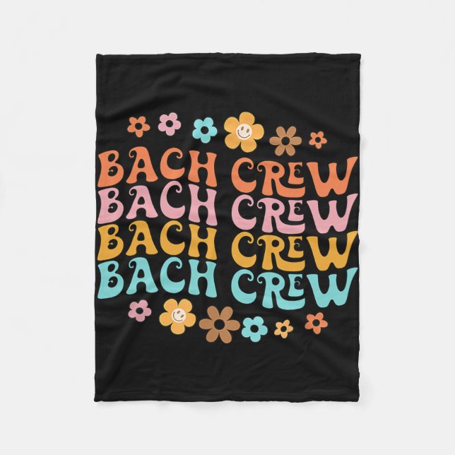 Manta Polar Groovy Bach Crew Funny Bachelorette Bridal Party (Anverso)