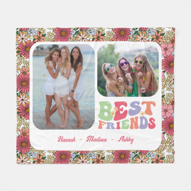 Manta Polar Groovy Best Friends 2 Foto (Frente (Horizontal))