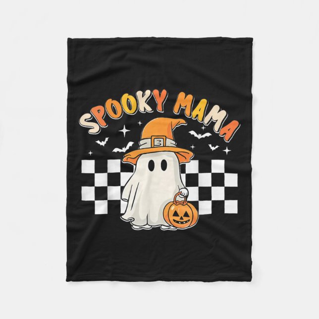 Manta Polar Groovy Boo One Soky Mama First Halloween Birthday  (Anverso)