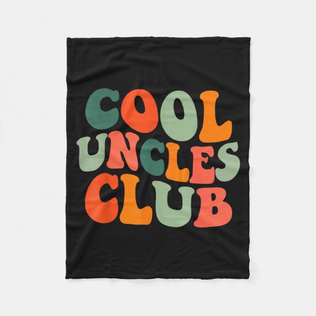 Manta Polar Groovy Cool Uncles Club Funny New Uncle Men  (Anverso)