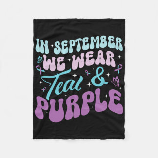 Manta Polar Groovy En Septiembre Usamos Suicidio Verde azulado