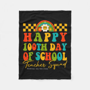 Manta Polar Groovy Feliz 100° Día del Escuadrón Escolar