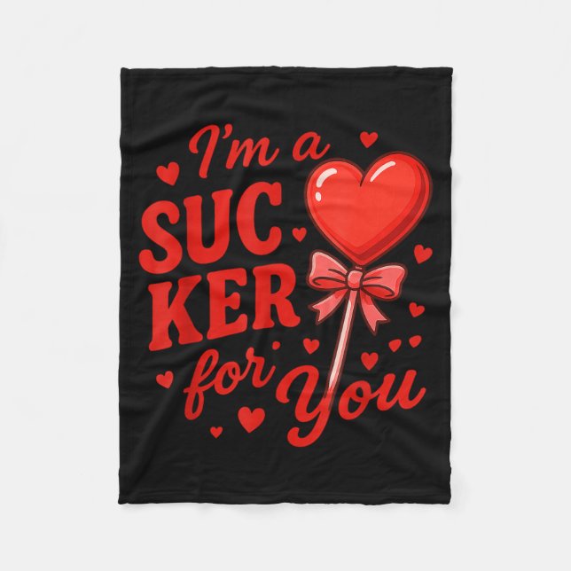 Manta Polar Groovy I'm A Sucker For You Retro Heart Candy Vale (Anverso)