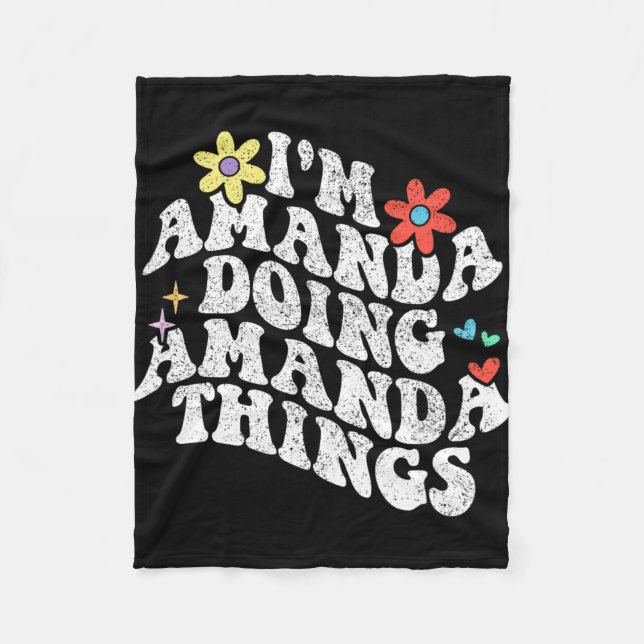 Manta Polar Groovy Im Amanda Haciendo Amanda Things Funny Moth (Anverso)