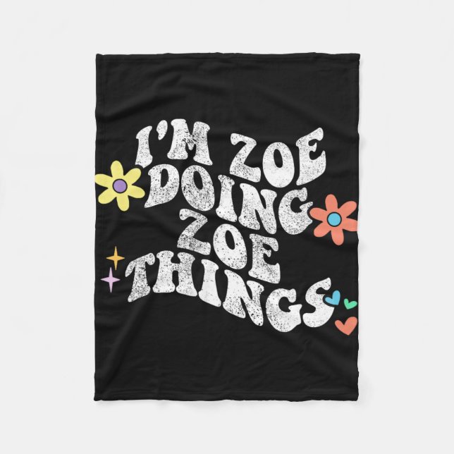 Manta Polar Groovy Im Zoe Doing Zoe Things Funny's Day (Anverso)
