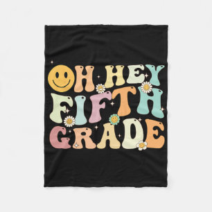 Manta Polar Groovy Oh Hey 5to Quinto Grado Byck A La Escuela E