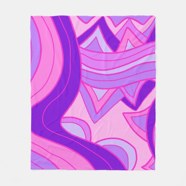 Manta Polar Groovy Pinks (Anverso)