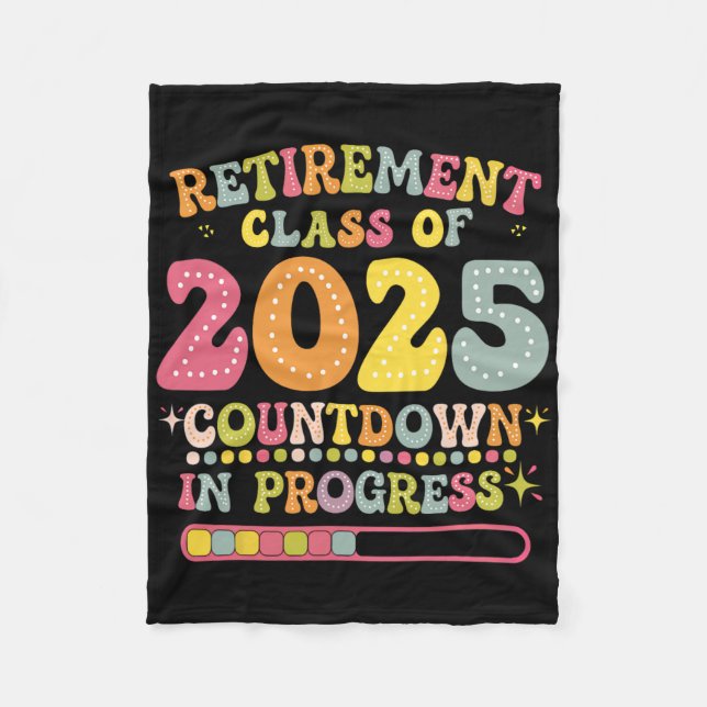 Manta Polar Groovy Retirement Cl Of 2025 Teacher Countdown Loa (Anverso)