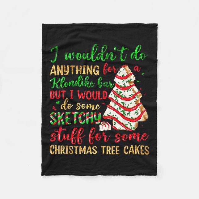 Manta Polar Groovy Retro I'd Do Sketchy Stuff For Christmas Tr (Anverso)
