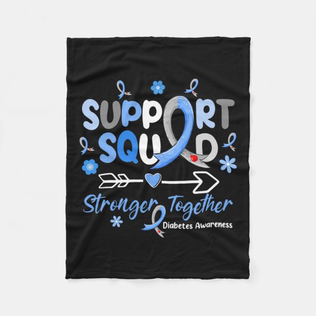 Manta Polar Groovy Support Squad Blue Ribbon Diabetes Awarenes (Anverso)