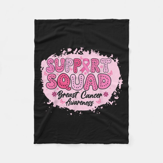 Manta Polar Groovy Support Squad Sensibilización sobre el cánc (Anverso)