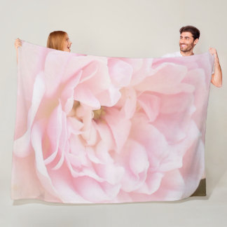 Manta Polar grosse Fleecedecke "Roses", rosa