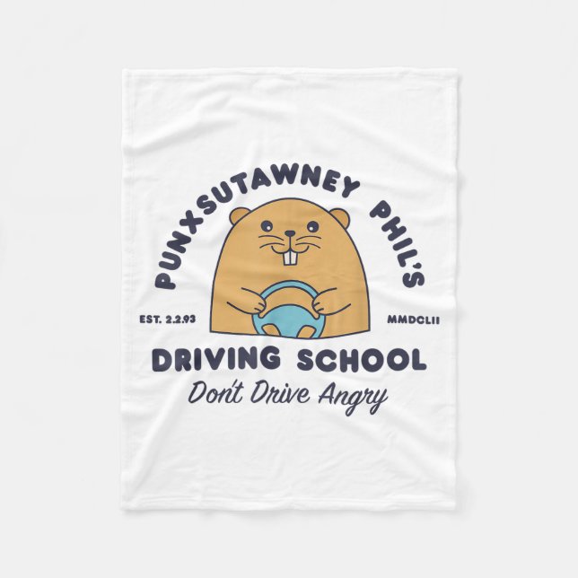 Manta Polar Groundhog Driving School Funny Men Women Retro Rod (Anverso)