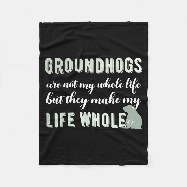 Manta Polar Groundhog Shirt Groundhog Lover Groundhogs _23  (Anverso)