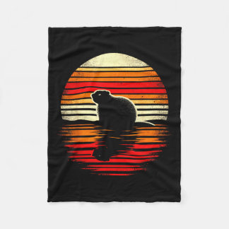 Manta Polar Groundhog Sunset Retro Style Safari Vintage 70s _3