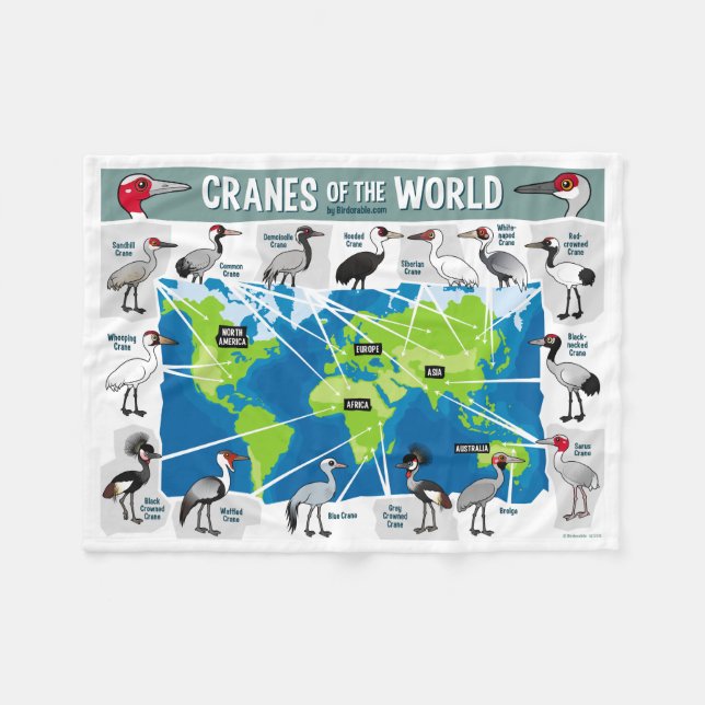 Manta Polar Grúas del mundo (Frente (Horizontal))