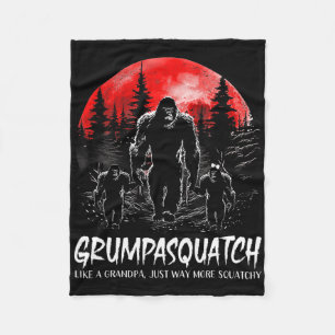 Manta Polar Grumpa Squatch Funny Bigfoot Dad Sasquatch Yeti Fa