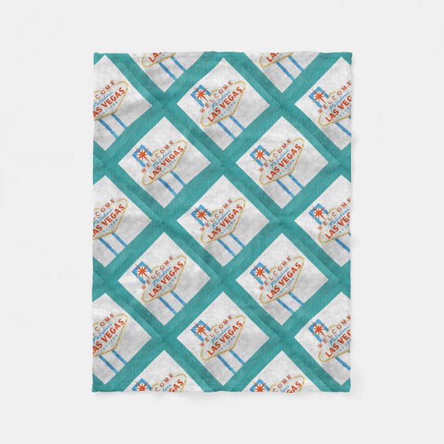 Manta Polar grunge del signo de las vegas (Anverso)