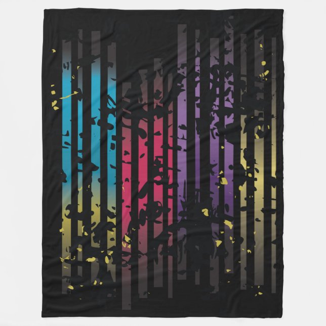Manta Polar Grunge Design Fleece Blanket (Anverso)