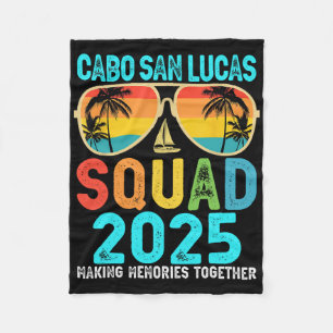 Manta Polar Grupo Cabo San Lucas 2025 Vacaciones Amigos Famili