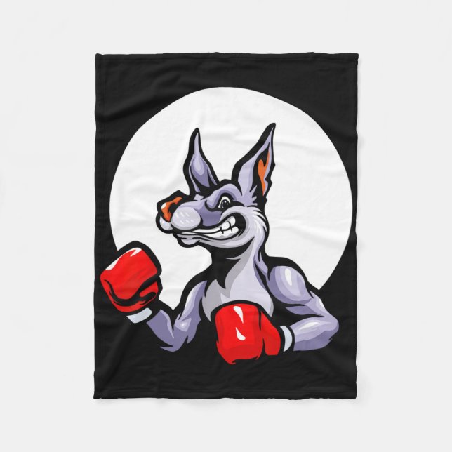 Manta Polar Guantes de Boxeo Kangaroo Kickboxing Lucha Deporte (Anverso)