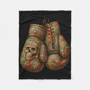 Manta Polar Guantes mexicanos de boxeo estilo vintage Wi-Fi az