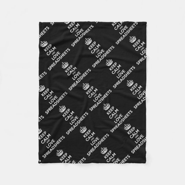 MANTA POLAR GUARDE LA CALMA Y AME LAS HOJAS DE BALANCE (Anverso)