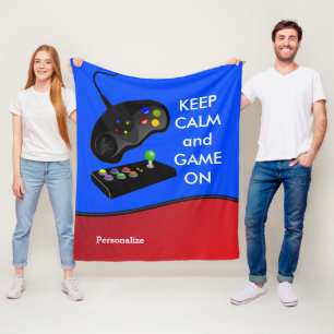 Manta Polar Guarde la calma y el juego encendido