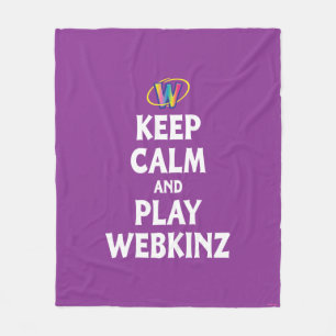 Manta Polar Guarde la calma y el juego Webkinz