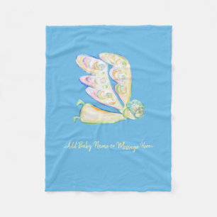 Manta Polar Guardian Angel Art Personalizado Blandas de Fleece