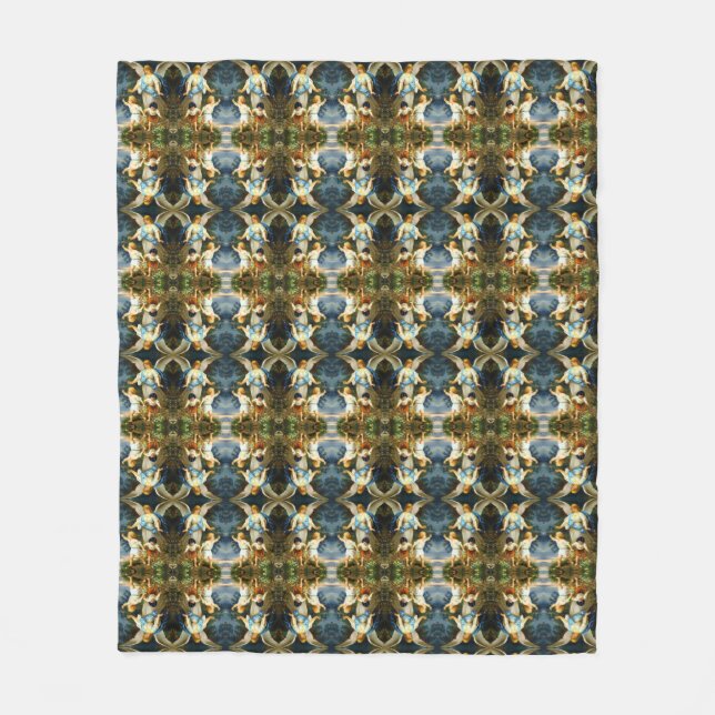 Manta Polar GUARDIAN ANGEL Bernhard Plockhorst 1886 Fleece Bla (Anverso)