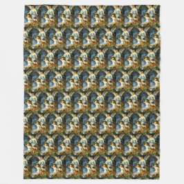 Manta Polar GUARDIAN ANGEL Bernhard Plockhorst 1886 Fleece Bla