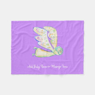 Manta Polar Guardian Angel Soft Fleece Personalizado Baby Blan