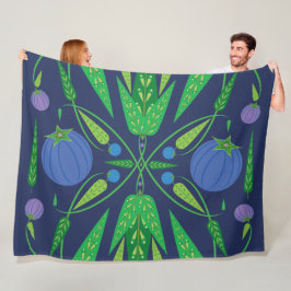 Manta Polar Guardián De La Fleece Blueberries (3 Tamaños)
