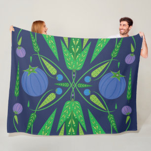 Manta Polar Guardián De La Fleece Blueberries (3 Tamaños)